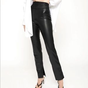 DYNAMITE black faux leather high waisted pants, Size 00 fits 0 / XS
